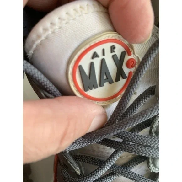 Rare Find- Air Trainer Max 2 94 'Grey Laser Crimson' Size 9 - Picture 11 of 14